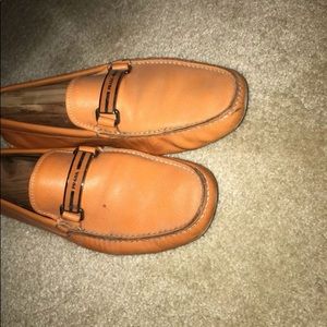 Orange Prada shoes!